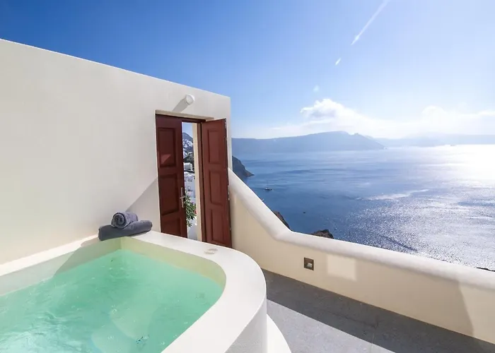 Villa Elegant Santorini Spyros Demi Private Hot Tub Oia